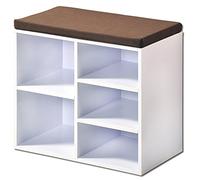 Kesper scarpiera con Cuscino, 51.5 x 29.5 x 48 cm, Bianco