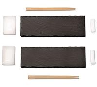 Kesper Set per sushi, 8 pezzi, per 2 persone, ardesia, 38142