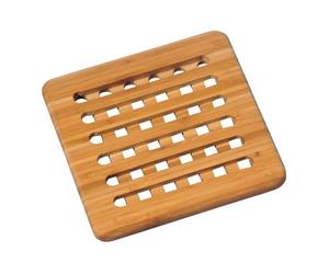 Kesper - Sottobicchieri in legno, in bambù, dimensioni: circa 190 x 190 mm