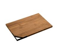 KESPER | Tagliere con manico, materiale: bambù, metallo, dimensioni: 38 x 25 x 1,6 cm, colore: marrone, nero | 59370