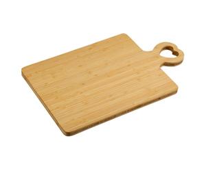 KESPER | Tagliere e da portata con manico a cuore, materiale: bambù certificato FSC®, dimensioni: 46 x 28 x 1,8 cm | 58496