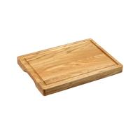 KESPER Tagliere in legno di quercia | certificato FSC | extra forte 3,5 cm | con manico e olio BIOFA | 38,5 × 27,5 cm | 49100