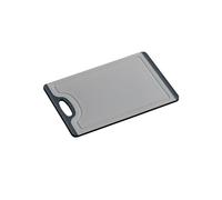 Kesper | Tagliere, materiale: plastica (PP/TPE), dimensioni: 23,5 x 14 x 0,75 cm, colore: grigio/nero | 30882