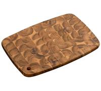 KESPER Tagliere professionale con foro per appenderlo, materiale: legno di acacia (fine legno), dimensioni: 40 x 28 x 2 cm, colore: marrone, naturale, 28153