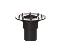 Kessel corpo dello scarico da pavimento cm nero 48812