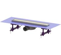 Kessel Linearis Compact scarico per doccia 45 cm acciaio 45600.60M