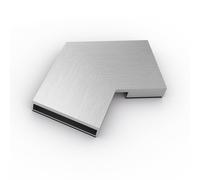 KESSEL Linearis Infinity elemento di collegamento, 30 gradi, 45100.03, Linearis Infinity acciaio inox spazzolato [Canaline Doccia e Scarichi Bagno > Accessori per Canaline Doccia e Scarichi Bagno]