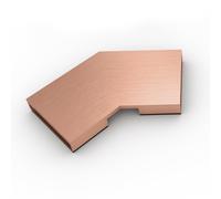 KESSEL Linearis Infinity elemento di collegamento, 45 gradi, 45103.02, Linearis Infinity rame spazzolato [Canaline Doccia e Scarichi Bagno > Accessori per Canaline Doccia e Scarichi Bagno]