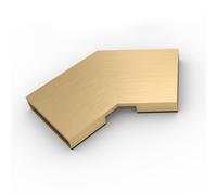 KESSEL Linearis Infinity elemento di collegamento, 45 gradi, 45104.02, Linearis Infinity bronzo spazzolato [Canaline Doccia e Scarichi Bagno > Accessori per Canaline Doccia e Scarichi Bagno]