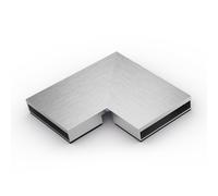 KESSEL Linearis Infinity elemento di collegamento, 90 gradi, 45100.01, Linearis Infinity acciaio inox spazzolato [Canaline Doccia e Scarichi Bagno > Accessori per Canaline Doccia e Scarichi Bagno]