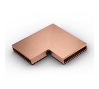 KESSEL Linearis Infinity elemento di collegamento, 90 gradi, 45103.01, Linearis Infinity rame spazzolato [Canaline Doccia e Scarichi Bagno > Accessori per Canaline Doccia e Scarichi Bagno]