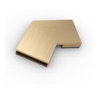 KESSEL Linearis Infinity Raccordo, 30 gradi, 45104.03, Linearis Infinity bronzo spazzolato [Canaline Doccia e Scarichi Bagno > Accessori per Canaline Doccia e Scarichi Bagno]