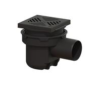Kessel scarico a punto cm nero 51101