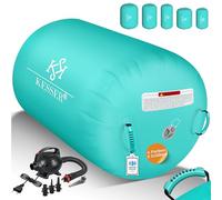 KESSER® Air Roll Airtrack, rullo gonfiabile, per ginnastica, con borsa per il trasporto e pompa ad aria, a barile, per la ginnastica, per lo yoga, per il fitness,