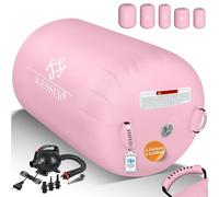 KESSER® Air Roll Airtrack, rullo gonfiabile, per ginnastica, con borsa per il trasporto e pompa ad aria, a barile, per la ginnastica, per lo yoga, per il fitness,