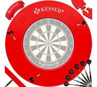 KESSER® Anello di protezione per freccette Ø 45 cm | anello di raccolta rotondo stabile protezione da parete | adatto per tutti i bersagli | Dartring stabile protezione da parete Backboard Surround