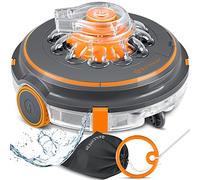 KESSER® Aqua-9000 - Pulitore per piscina, con borsa per il trasporto per piscina fino a 80 m², batteria agli ioni di litio max. 75 min, senza fili, per la pulizia del pavimento, completamente