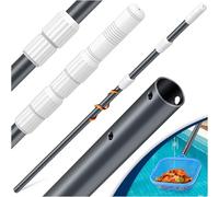 KESSER® Asta telescopica per Piscina Asta per Piscina in Alluminio | Asta per la Pulizia della Piscina, in 3 Pezzi | Regolabile da 1,20 m a 3,60 m | Resistente alle intemperie e Robusta