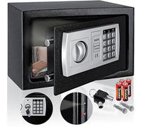 KESSER® Cassaforte Safe Serratura a combinazione elettronica 31x20x20 cm Display a LED Cilindri in acciaio, d'argento
