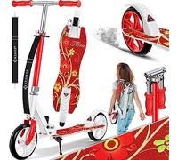 KESSER® City Scooter per Bambini, Monopattino Pieghevole Regolabile in Altezza, Scooter fino a 100 kg, Freno alla Ruota Posteriore, fino a 190 cm di Altezza, Cinghia di Trasporto inclusa