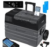 KESSER® Compressore Box congelatore elettrico Congelatore, 42 litri, con controllo APP connessione USB 12/24 V 230V, +Telescopico Ruote Frigorifero raffreddamento a -20 ° C per auto, camion, camper
