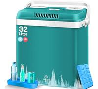 KESSER Contenitore frigo termico da 32 litri, refrigerante e caldo, 12 e 230 V, per auto, barca e campeggio, mini frigorifero con modalità ECO & MAX