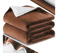 KESSER® Coperta Morbida Sherpa Extra Soffice e Calda Coperta in Pile, Resistente alle Pieghe/Anti-sbiancamento come Coperta da Divano, Coperta per Divano o Copriletto per Letto