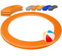 KESSER® Copertura del Bordo del Trampolino, 30cm di Larghezza 100% Resistente ai Raggi UV e Resistente agli Strappi, (Arancione, 244 cm)