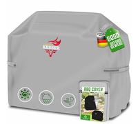 KESSER Copertura premium per barbecue a gas, resistente alle intemperie, per Weber, Brinkmann, Char Broil Grill, in tessuto Oxford 600D, antistrappo, 132 x 66 x 109 cm, colore: grigio