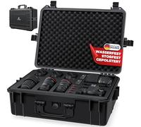 KESSER® Custodia per Fotocamera - 35 Litri, Personalizzabile Unisversale, Impermeabile, Custodia universale, Outdoor, Antipolvere, 56x42x21 cm - Nero