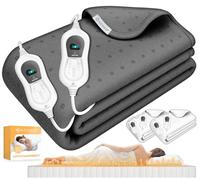 KESSER® Doppio Sottovaso termico 160x140cm con spegnimento automatico, con telecomando | Coperta riscaldante con 3 livelli di temperatura | Base termica per letto riscaldatore materasso