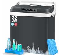 KESSER® Frigorifero 32 Litri | Raffreddamento e Riscaldamento | Frigorifero termoelettrico 12 Volt e 230 Volt | Minifrigo | per Auto e Campeggio |incl. Pacchetti di raffreddamento | EEK A++