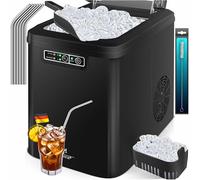 KESSER® Macchina del Ghiaccio | Macchina per Il Ghiaccio in Acciaio Inox | Macchina per Il Ghiaccio | 12 kg 24 h | Preparazione in 7 min | Serbatoio dell'Acqua da 2,2 Litri | Display a LED