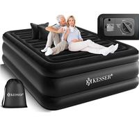 KESSER® Materasso Gonfiabile Elettrico, Autogonfiabile con Pompa Integrata, Materassino Gonfiabile ad Aria per Campeggio o Uso Domestico, con Tasca, Adatto per 2 Persone, 203 x 152,5 x 51 cm
