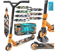 KESSER® Monopattino divertente Monopattino acrobatico X-Limit - Sterzo a 360° con ABEC 9 cuscinetti a sfera ruote in PU da 100 mm Monopattino robusto, Monopattino per bambini adulti