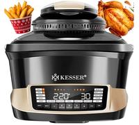 KESSER® Multicooker con Friggitrice ad Aria Calda 8L & 16 Programmi Attrezzatura da Cucina - Grigliare, Cuocere al Forno, Cuocere a Bassa Temperatura, Cucinare al Vapore, Preriscaldamento