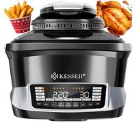 KESSER® Multicooker con Friggitrice ad Aria Calda 8L & 16 Programmi Attrezzo da Cucina - Grigliare, Cuocere al Forno, Cuocere a Bassa Temperatura, Cottura a Vapore, Preriscaldamento & Mantenimento del