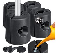 KESSER® Piedini per padiglioni Set di 4 piedini per padiglioni riempibili con acqua/sabbia 22 x 22 x 25 cm Pesi HDPE per la stabilizzazione per padiglioni, tende da giardino, tendoni per feste