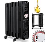 KESSER® Radiatore a olio con display digitale e telecomando Termosifone elettrico a risparmio energetico, timer, 4 livelli di calore, termostato, spegnimento automatico di sicurezza