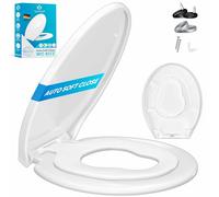 KESSER® Sedile per WC con meccanismo Soft-Close, Funzione di sgancio rapido e Soft-Close - in Duroplast con fissaggio in acciaio inox, WC Sedile Family