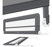 KESSER® Sponda da letto Protezione per letto Sponda da letto bambini Sponda da culla Barriera letto per bambini, Grigio scuro - 100cm
