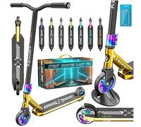 KESSER Stunt, monopattino X-Limit-Pro, sterzo a 360°, con supporto, cuscinetti ABEC 9, ruote in poliuretano da 110 mm, con supporto, monopattino, scooter da città Trick Roller per bambini e adulti