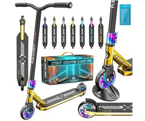 KESSER Stunt, monopattino X-Limit-Pro, sterzo a 360°, con supporto, cuscinetti ABEC 9, ruote in poliuretano da 110 mm, con supporto, monopattino, scooter da città Trick Roller per bambini e adulti