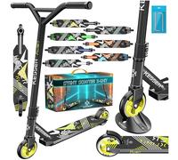 Kesser Stunt Monopattino X-Limit, sterzo a 360°, robusto, cuscinetti ABEC 9, ruote poliuretano 100 mm, scooter Trick Roller per bambini e adulti, antracite