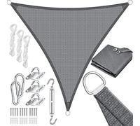 KESSER® Tenda a vela, parasole, paravento | Tessuto HDPE | idrorepellente e antivento, robusto e stabile per ombreggiare il giardino, balcone o il terrazzo, Sabbia, 5x7x7m