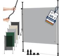 KESSER® Tenda da sole a clip 150x310 cm, protezione per la privacy del giardino e del balcone resistente alle intemperie, protezione dal vento e dal sole, tenda verticale con manovella senza fori