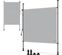 KESSER® Tenda da sole verticale, 150 x 310 cm, allungabile e opaca, tenda da sole verticale con manovella senza foratura, protezione da sguardi indiscreti e dal vento, per giardino e terrazza