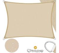 KESSER® Vela parasole, protezione dal vento, impermeabile e antivento, con cuciture trasversali a 5 strati, robusto e stabile, per giardino, balcone, terrazzo, 2x4m