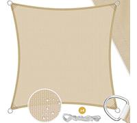 KESSER® Vela parasole, protezione dal vento, impermeabile e antivento, con cuciture trasversali a 5 strati, robusto e stabile, per giardino, balcone, terrazzo, 2x2m