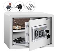 KESSERCassaforte elettronica 35x25x25 cm, con scatola per batteria, 3 chiusure a doppio bullone, illuminazione interna, serratura